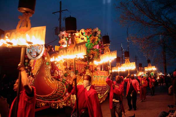 Mardi Gras fire march