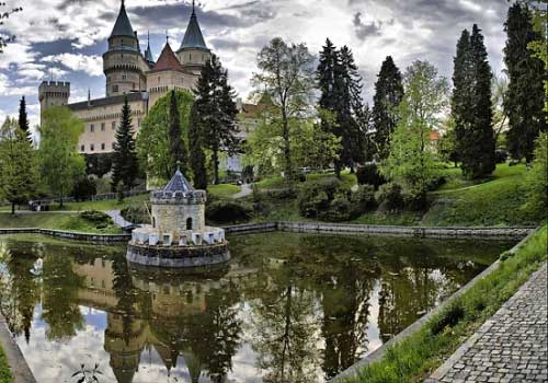the castle of Bojnice in Slovakia