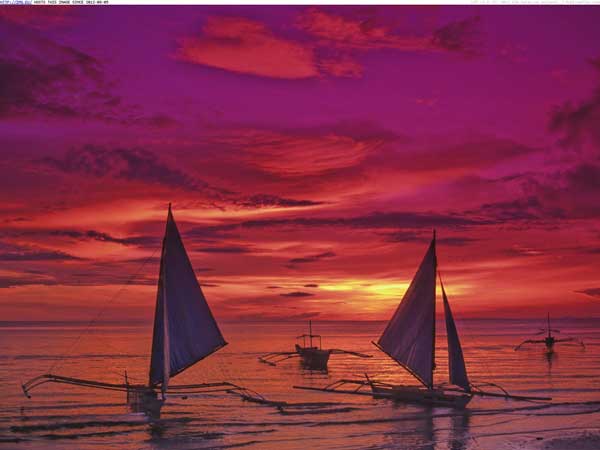 Boracay Island Philippines sunset