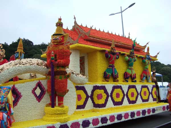 Jersey Battle of Flowers, flower display