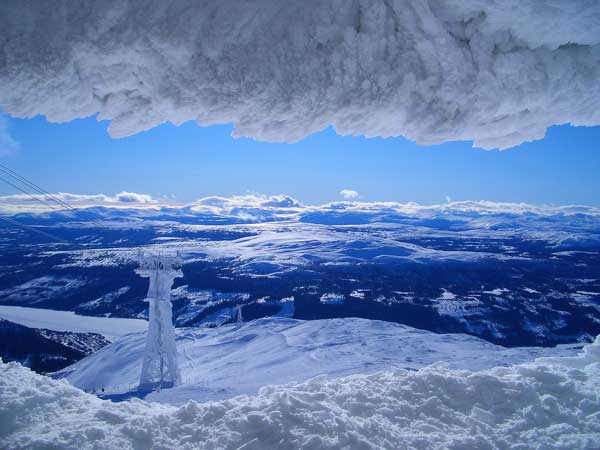 View from the hills of Are