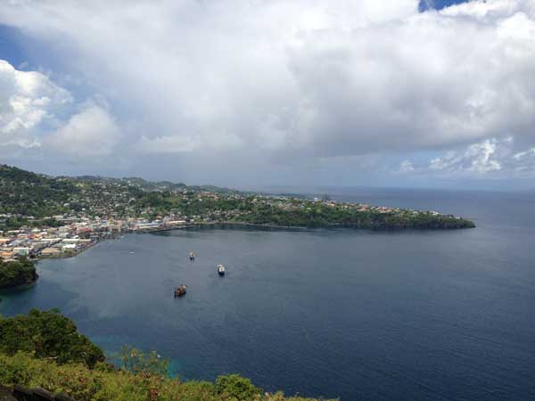 View of Kingstown from Fort Charlotte