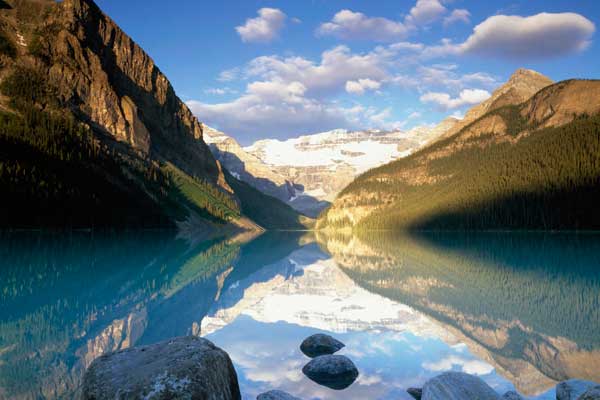 Canada Victoria Glacier. Lake Louise. Banff National Park