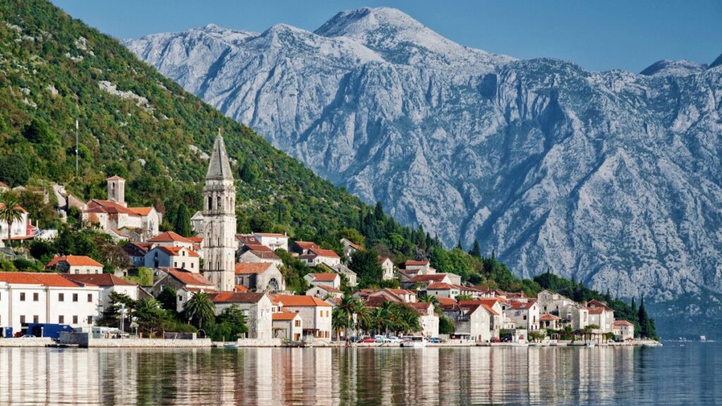 perast traditional balkan village mountain Montenegro